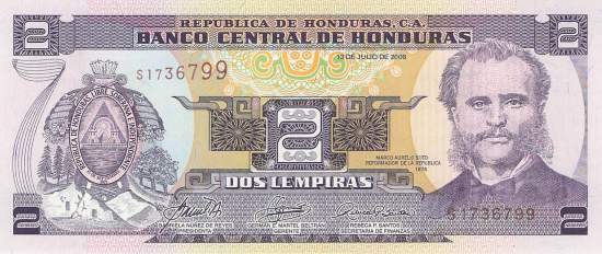 2 Lempiras 13.7.2006